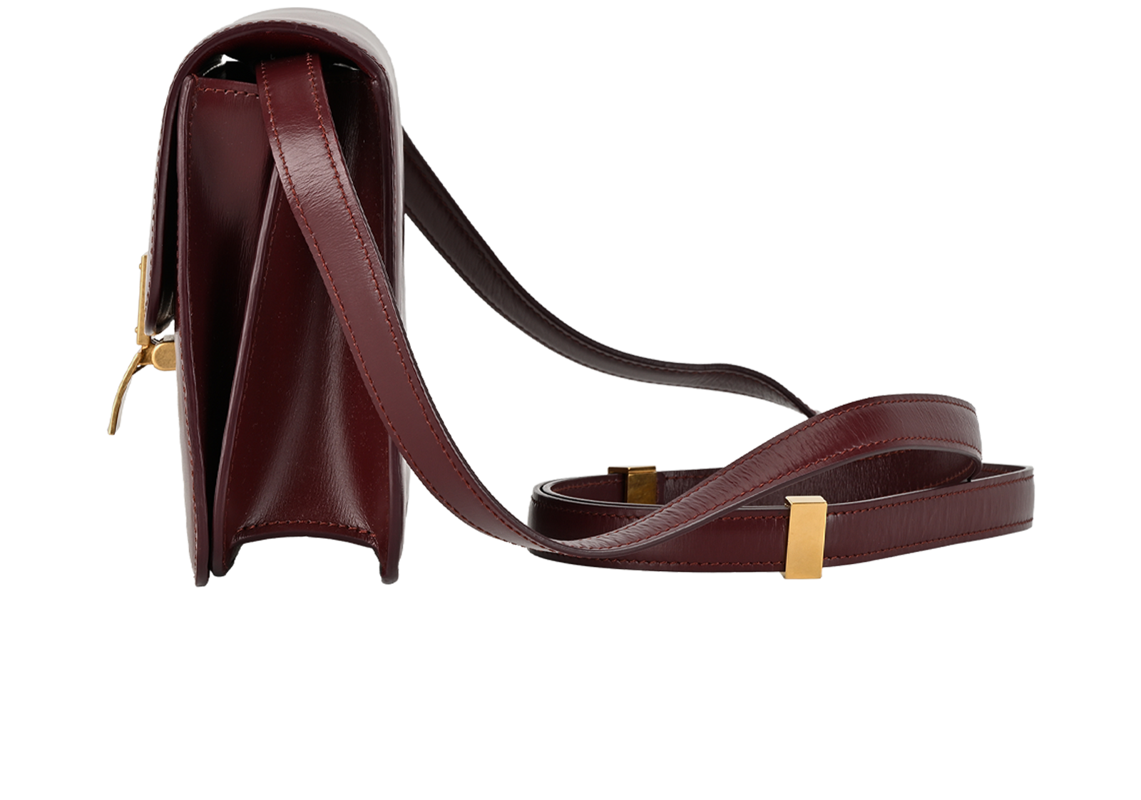 Teen Classic Box, &pound;810, Handbags, Burgundy, Leather, Bottom view